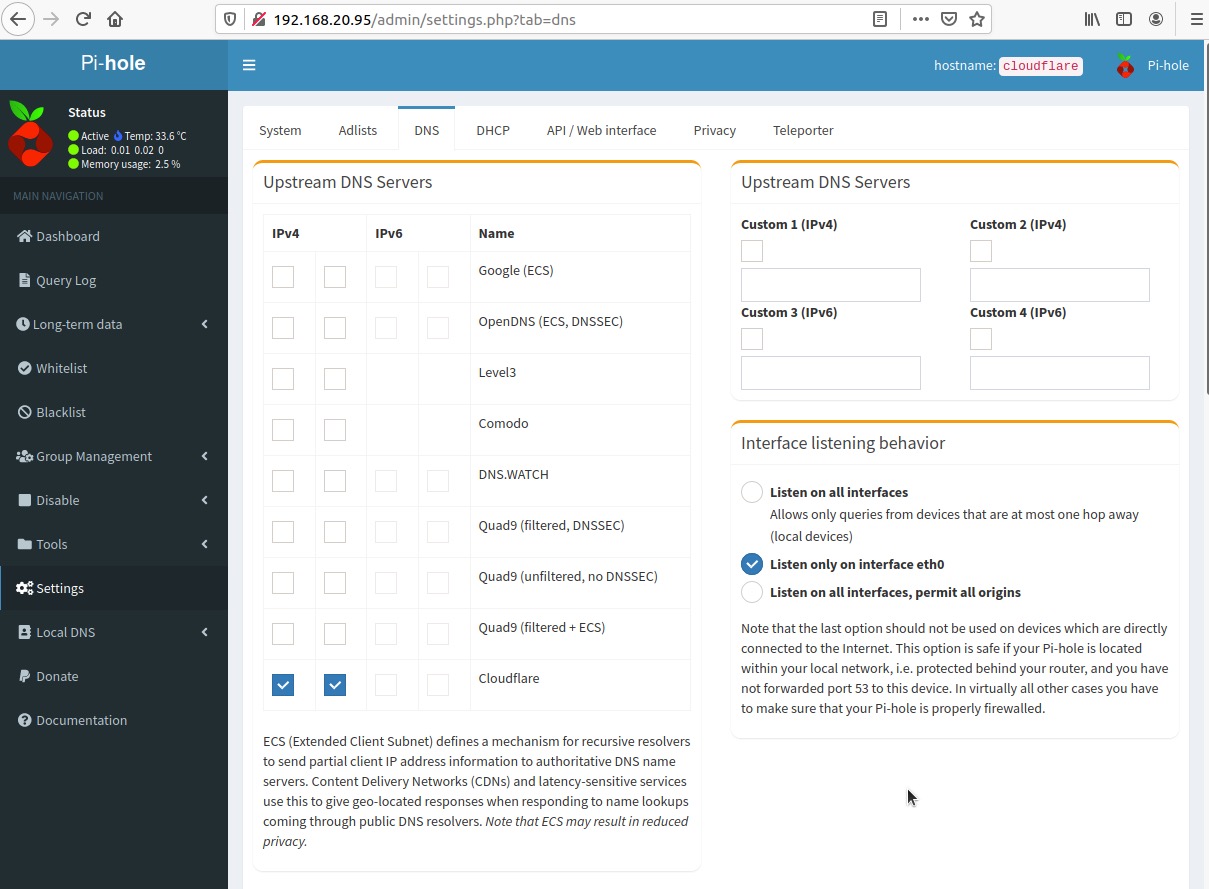 Pi-hole Cloudflare Tunnel - Step 3