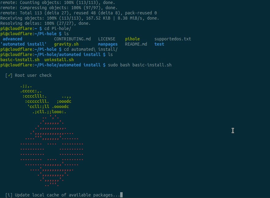 Pi-hole Install - Step 3