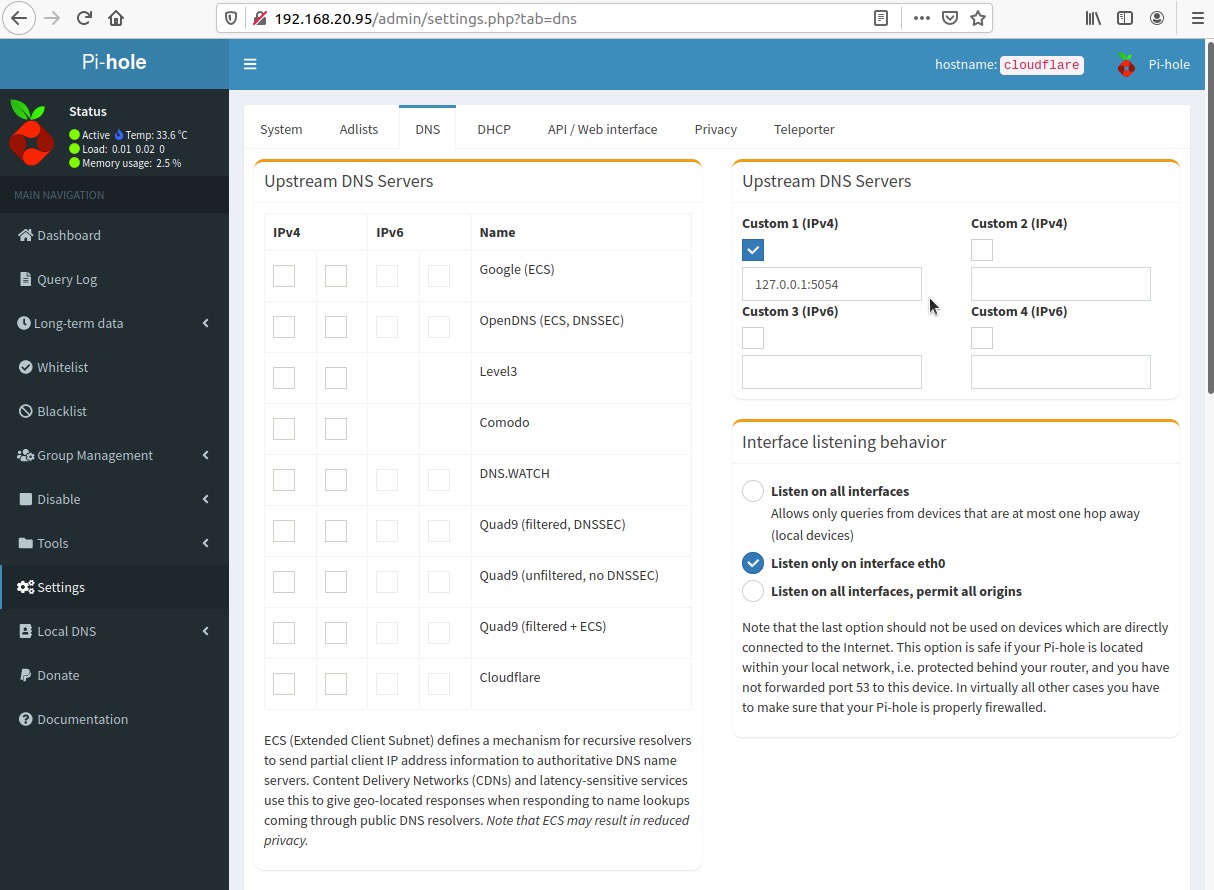 Pi-hole Cloudflare Tunnel - Step 4