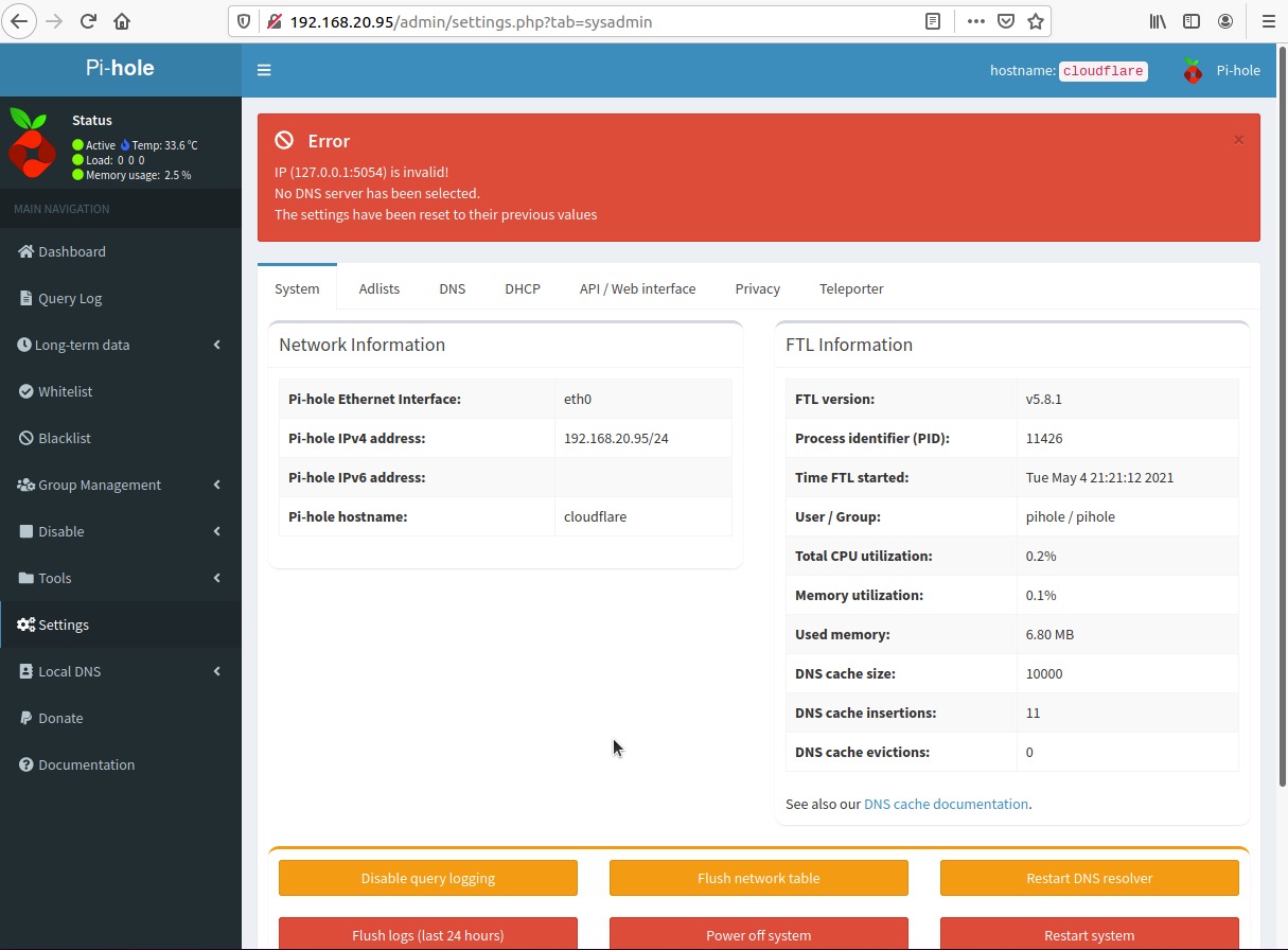 Pi-hole Cloudflare Tunnel - Step 6