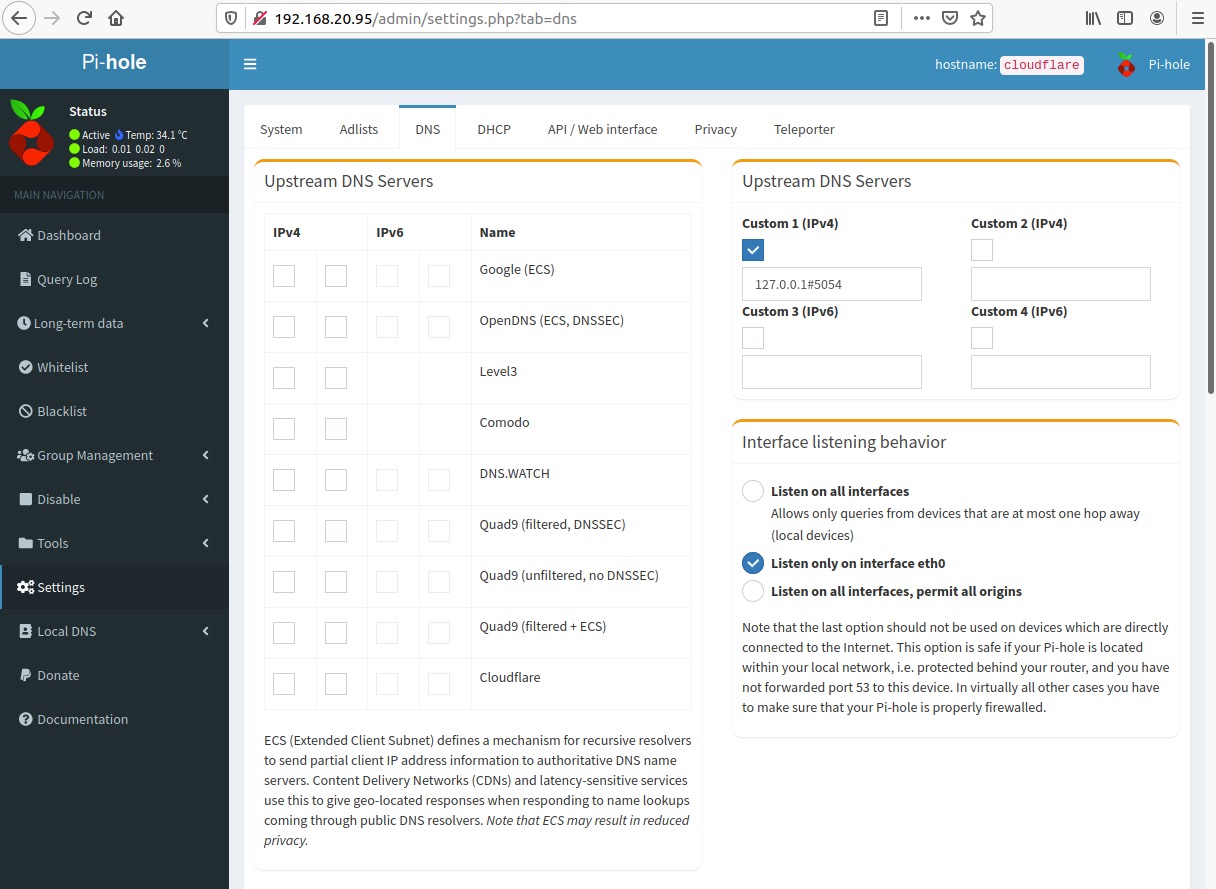 Pi-hole Cloudflare Tunnel - Step 7